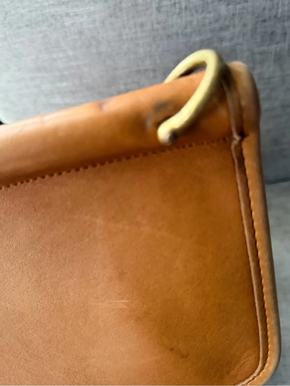 Vintage Coach Beekman 5266 Briefcase British Tan Glove Tanned Leather USA 1996